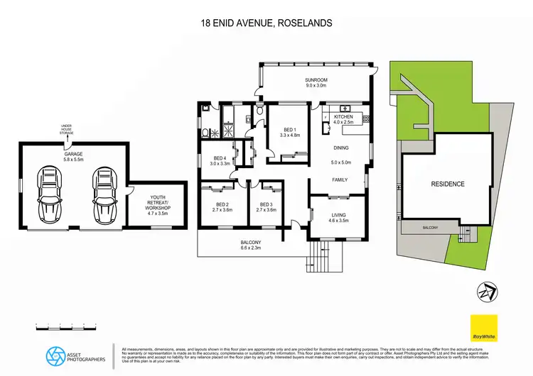 Floorplan of Homely house listing, 18 Enid Avenue, Roselands NSW 2196