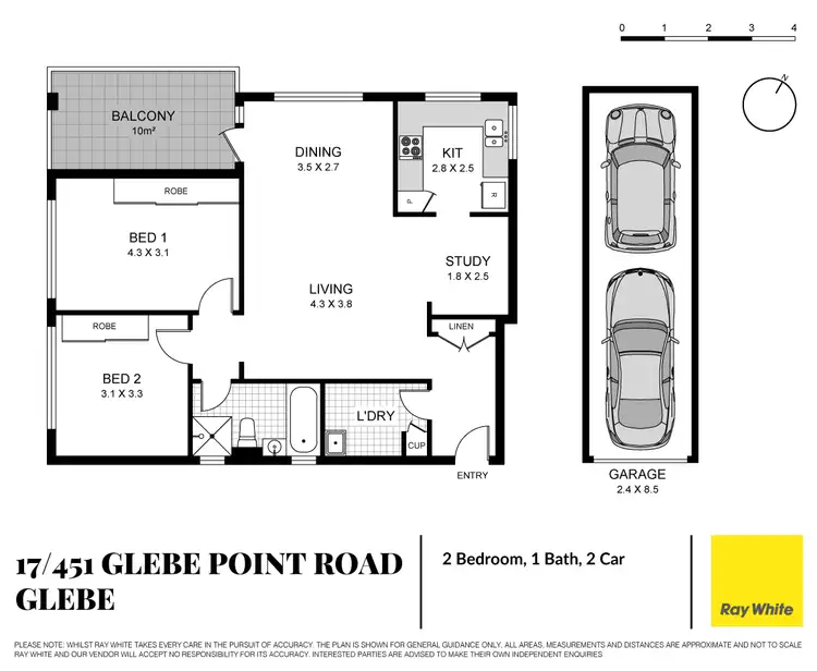 Floorplan of Homely apartment listing, 17/451-459 Glebe Point Road, Glebe NSW 2037