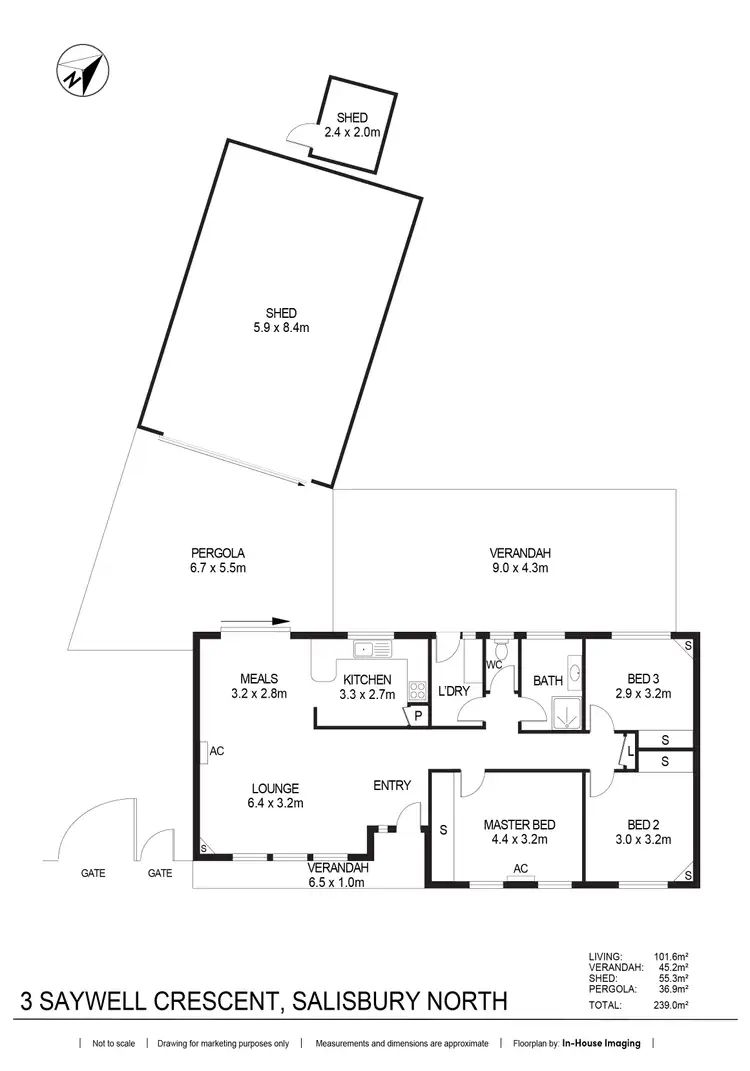 Floorplan of Homely house listing, 3 Saywell Crescent, Salisbury North SA 5108