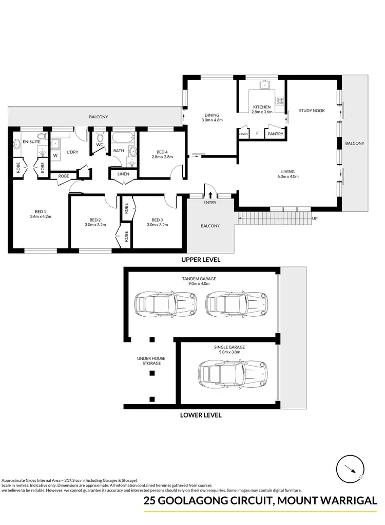 Floorplan of Homely house listing, 25 Goolagong Circuit, Mount Warrigal NSW 2528