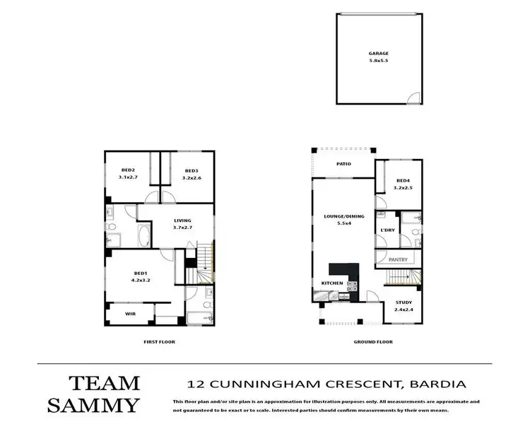 Floorplan of Homely house listing, 12 Cunningham Crescent, Bardia NSW 2565