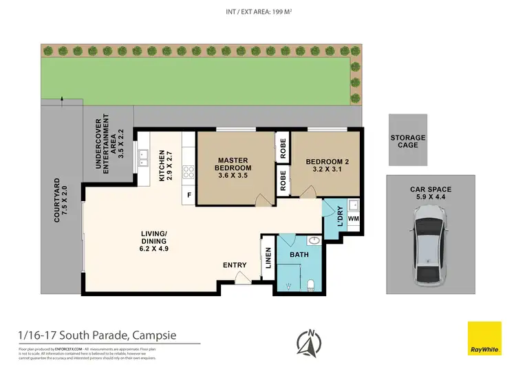 Floorplan of Homely apartment listing, 1/16-17 South Parade, Campsie NSW 2194