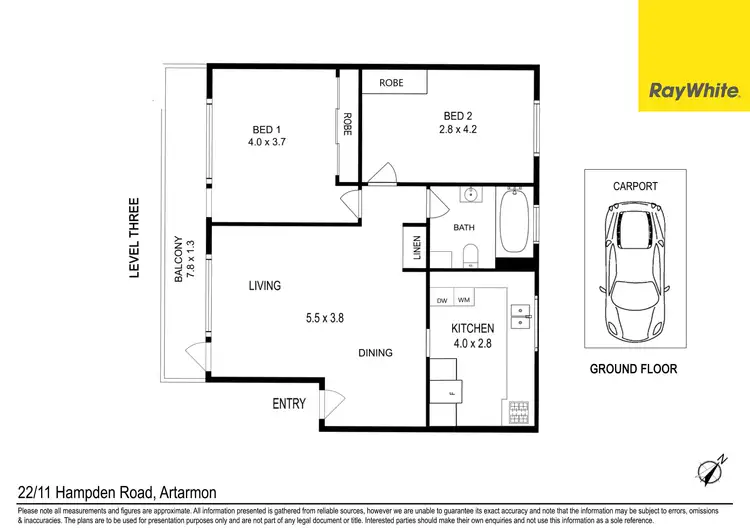 Floorplan of Homely unit listing, 21/11 Hampden Road, Artarmon NSW 2064