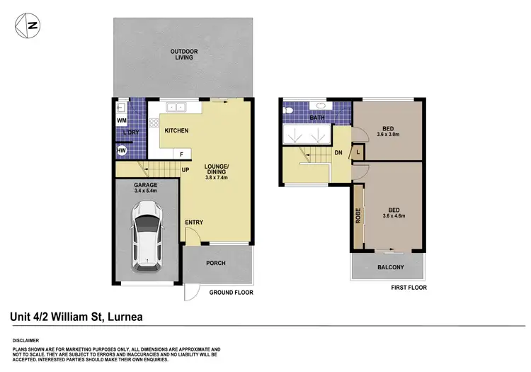Floorplan of Homely townhouse listing, 4/2 William Street, Lurnea NSW 2170