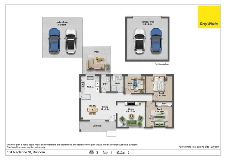 Floorplan of Homely house listing, 104 Nectarine Street, Runcorn QLD 4113
