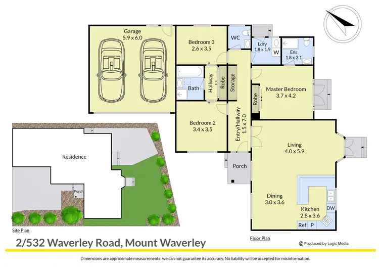 Floorplan of Homely unit listing, 2/532 Waverley Road, Mount Waverley VIC 3149