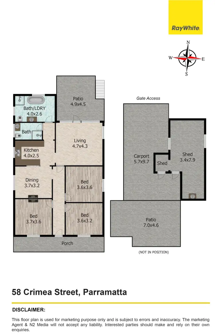 Floorplan of Homely house listing, 58 Crimea Street, Parramatta NSW 2150