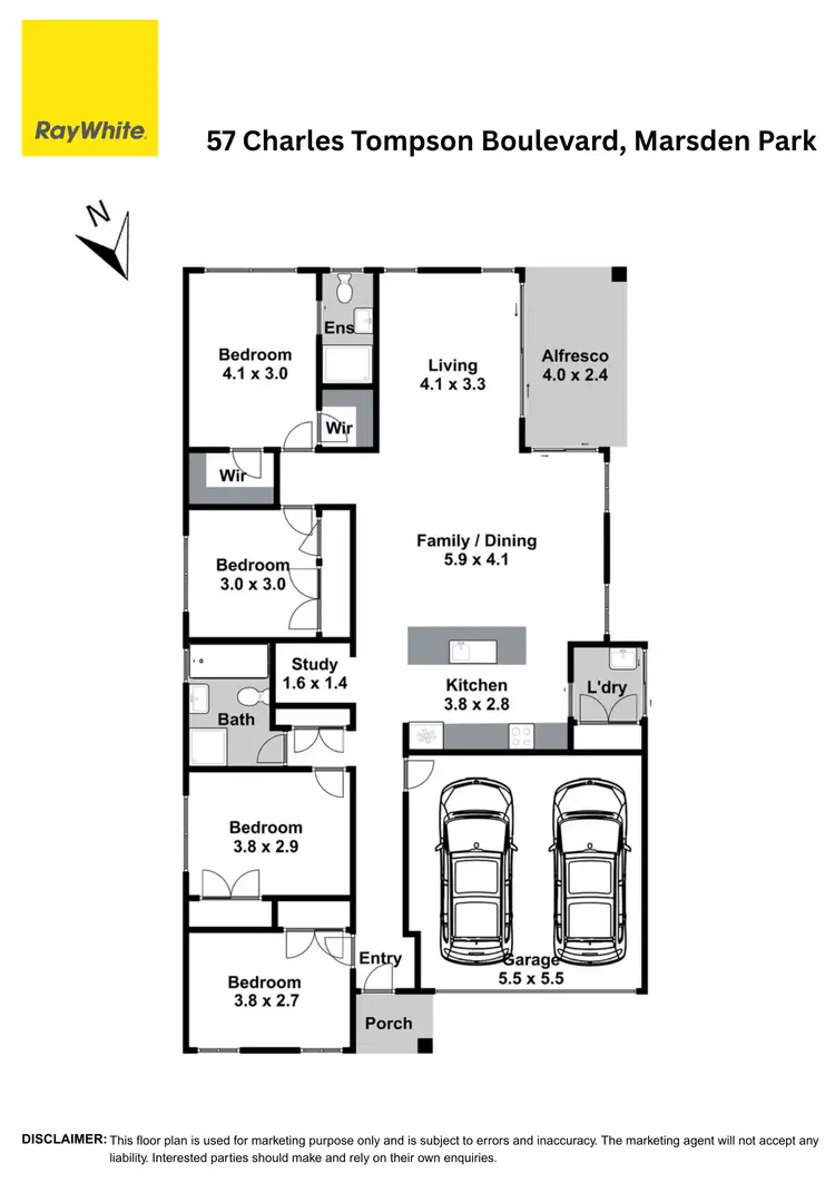 Floorplan of Homely house listing, 57 Charles Tompson Boulevard, Marsden Park NSW 2765