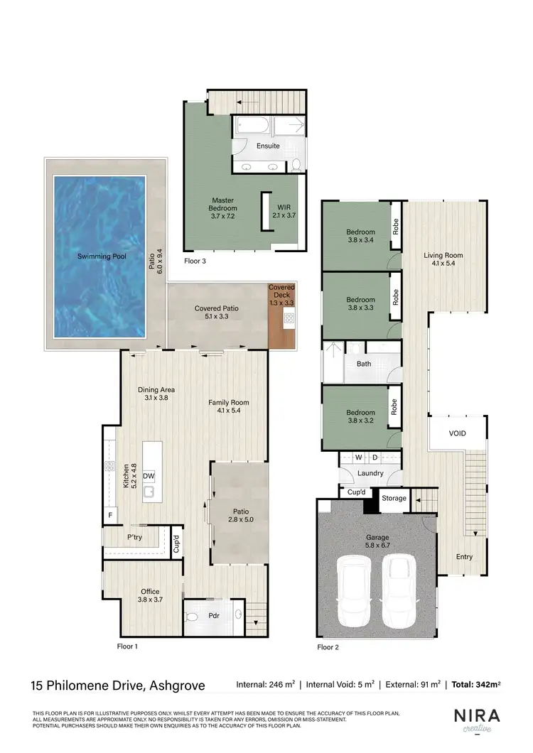 Floorplan of Homely house listing, 15 Philomene Drive, Ashgrove QLD 4060
