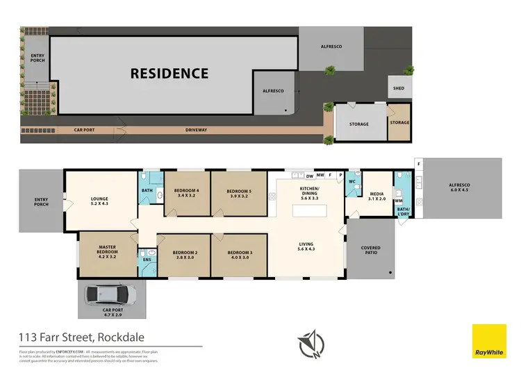 Floorplan of Homely house listing, 113 Farr Street, Rockdale NSW 2216
