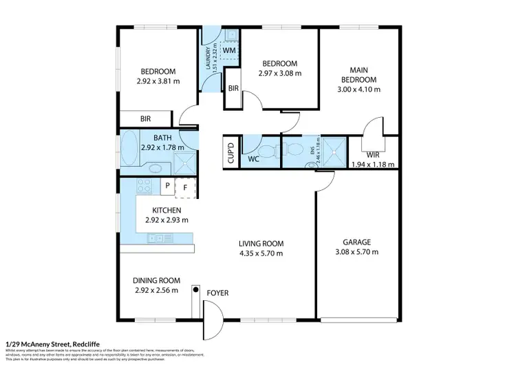 Floorplan of Homely unit listing, 1/29 McAneny Street, Redcliffe QLD 4020