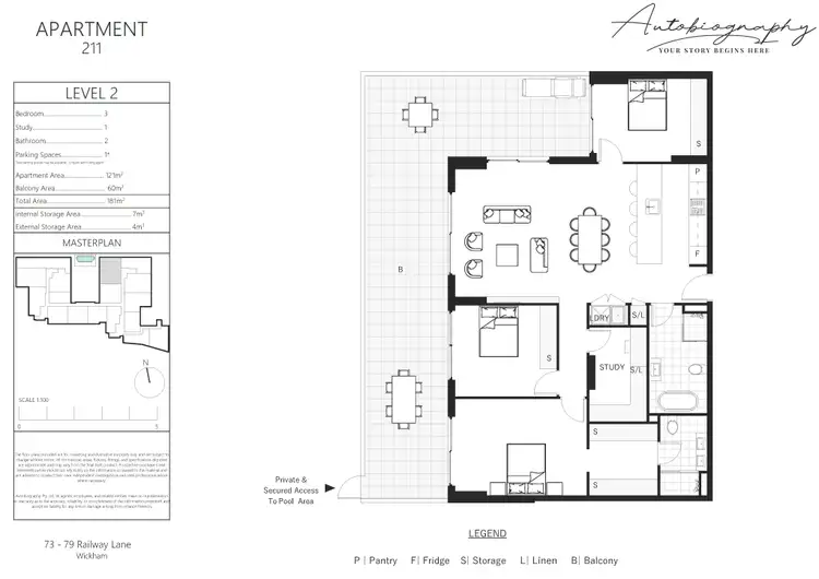 Floorplan of Homely apartment listing, 211/73-79 Railway Lane, Wickham NSW 2293