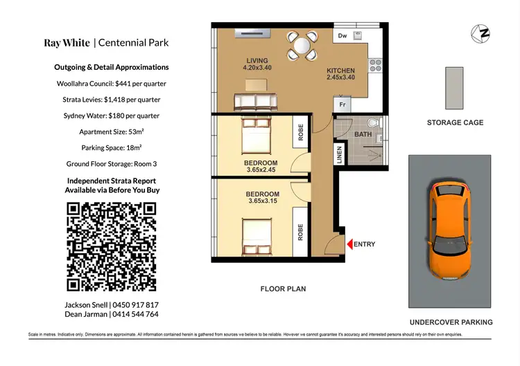 Floorplan of Homely apartment listing, 102/40 Stephen Street, Paddington NSW 2021