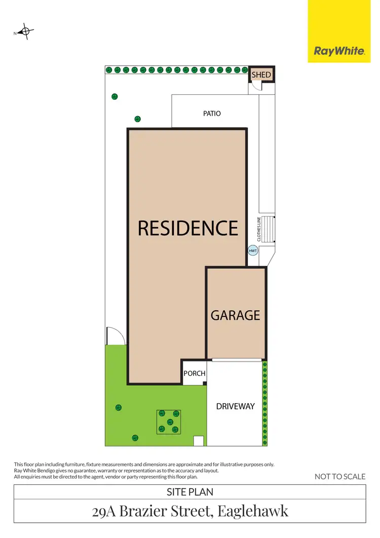 Floorplan of Homely townhouse listing, 29A Brazier Street, Eaglehawk VIC 3556