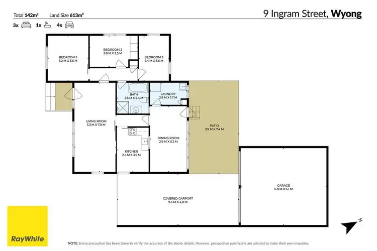Floorplan of Homely house listing, 9 Ingram Street, Wyong NSW 2259