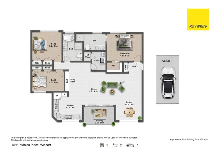 Floorplan of Homely apartment listing, 14/11 Mahina Place, Wishart QLD 4122