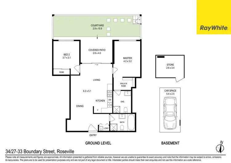 Floorplan of Homely unit listing, 34/27-33 Boundary Street (Rear of the Block), Roseville NSW 2069