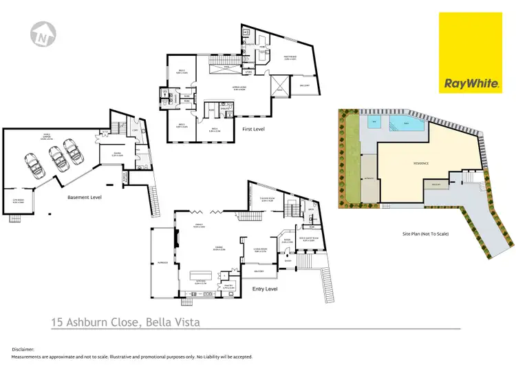 Floorplan of Homely house listing, 15 Ashburn Close, Bella Vista NSW 2153
