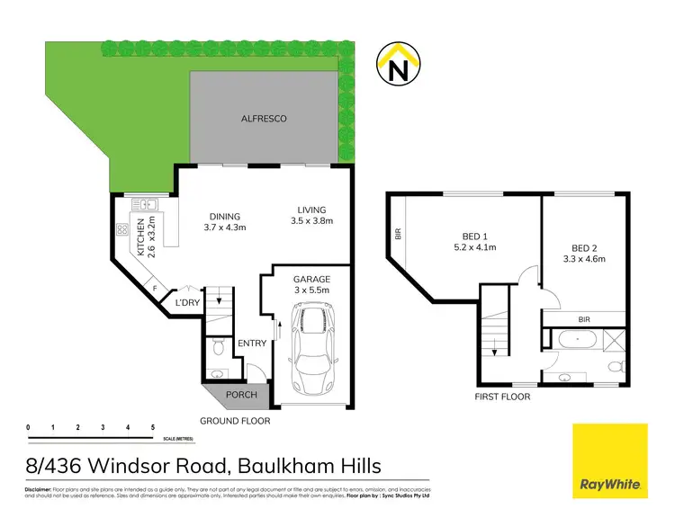 Floorplan of Homely townhouse listing, 8/436 Windsor Road, Baulkham Hills NSW 2153