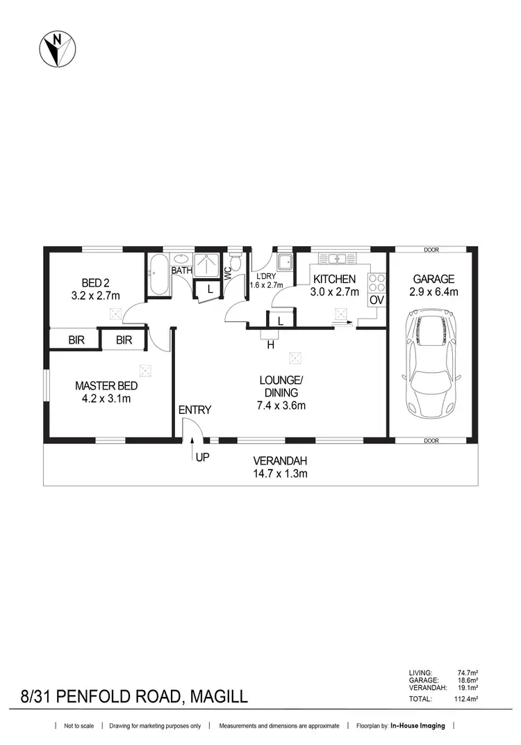 Floorplan of Homely unit listing, 8/31 Penfold Road, Magill SA 5072