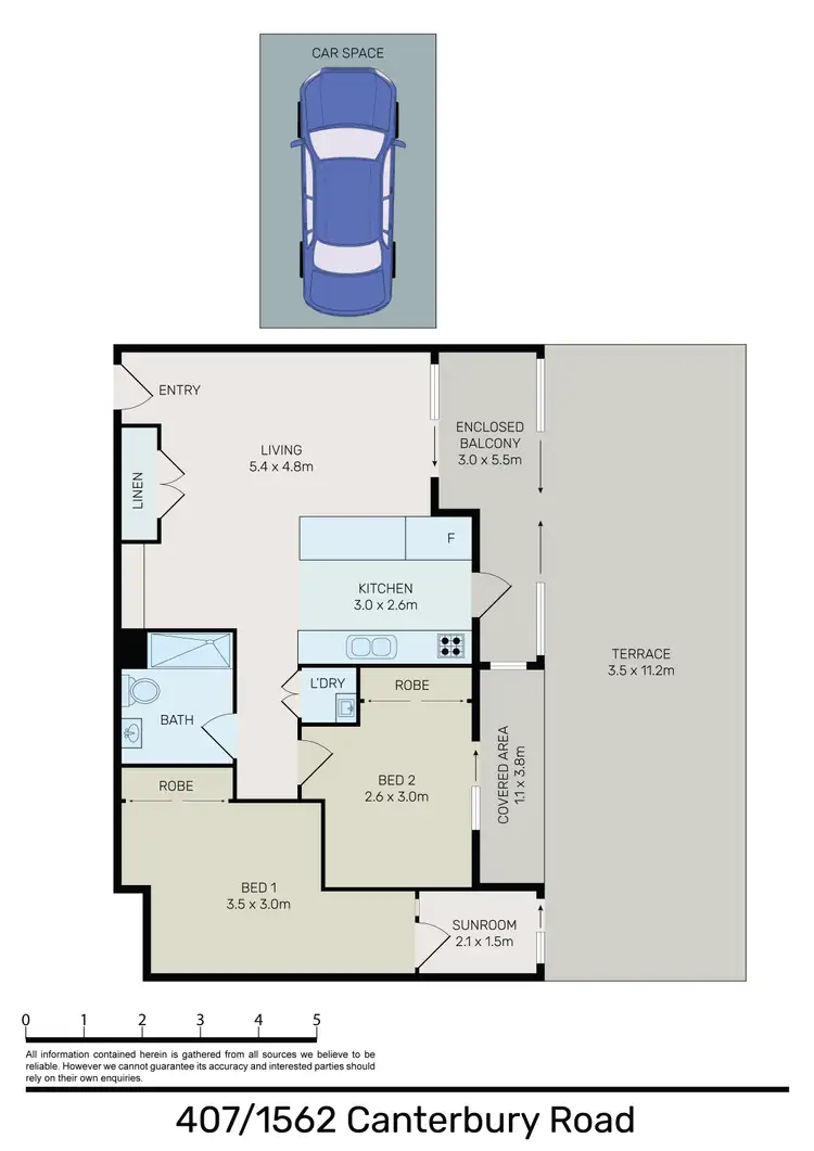Floorplan of Homely unit listing, 407/1562 Canterbury Road, Punchbowl NSW 2196