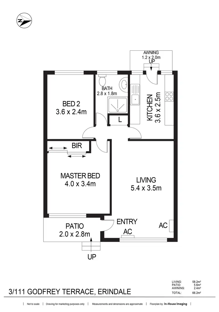 Floorplan of Homely unit listing, 3/111 Godfrey Terrace, Erindale SA 5066