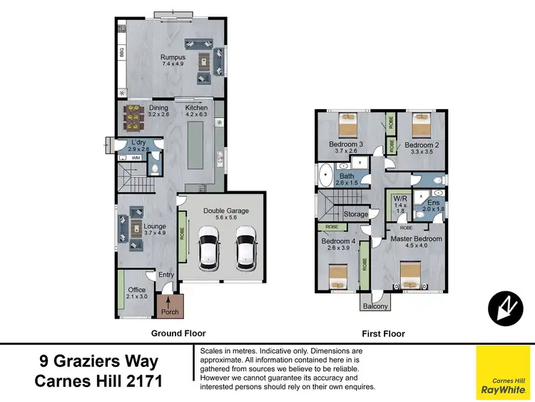 Floorplan of Homely house listing, 9 Graziers Way, Carnes Hill NSW 2171