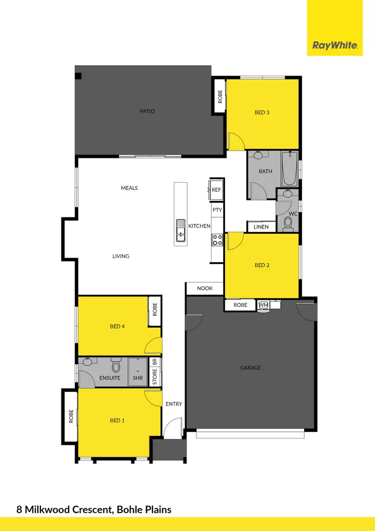 Floorplan of Homely house listing, 8 Milkwood Crescent, Bohle Plains QLD 4817
