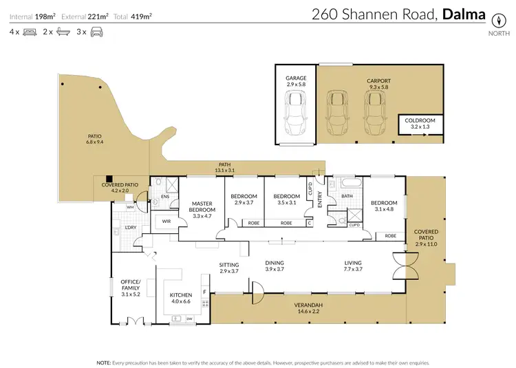Floorplan of Homely rural property listing, 260 Shannen Road, Dalma QLD 4702
