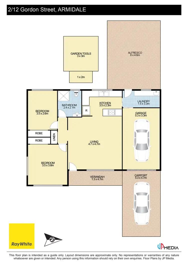 Floorplan of Homely unit listing, 2/12 Gordon Street, Armidale NSW 2350