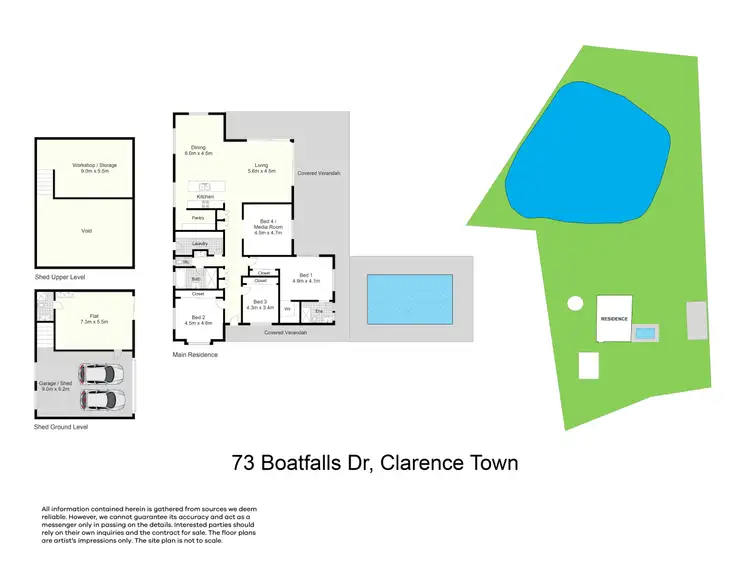 Floorplan of Homely rural property listing, 73 Boatfalls Drive, Clarence Town NSW 2321