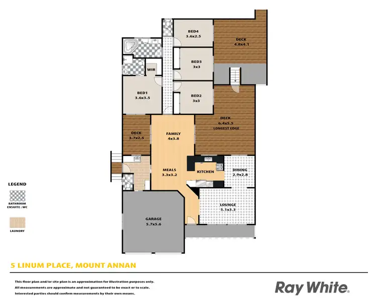 Floorplan of Homely house listing, 5 Linum Place, Mount Annan NSW 2567