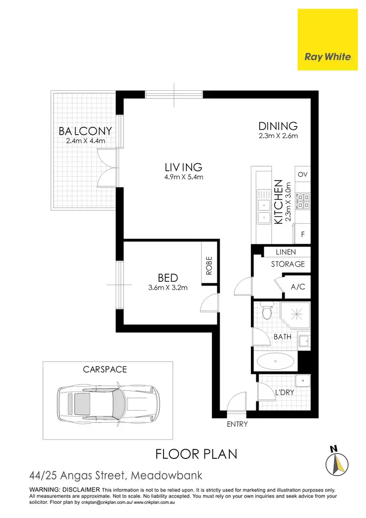 Floorplan of Homely apartment listing, 44/25 Angas Street, Meadowbank NSW 2114
