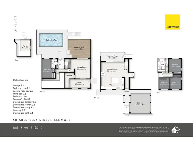 Floorplan of Homely house listing, 50 Aberfeldy Street, Kenmore QLD 4069