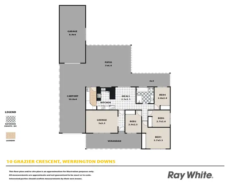 Floorplan of Homely house listing, 10 Grazier Crescent, Werrington Downs NSW 2747