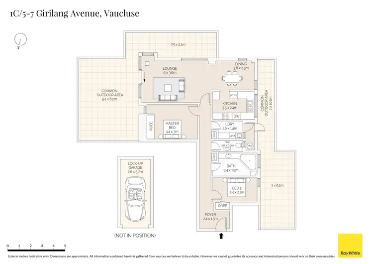 Floorplan of Homely apartment listing, 1C/5-7 Girilang Avenue, Vaucluse NSW 2030