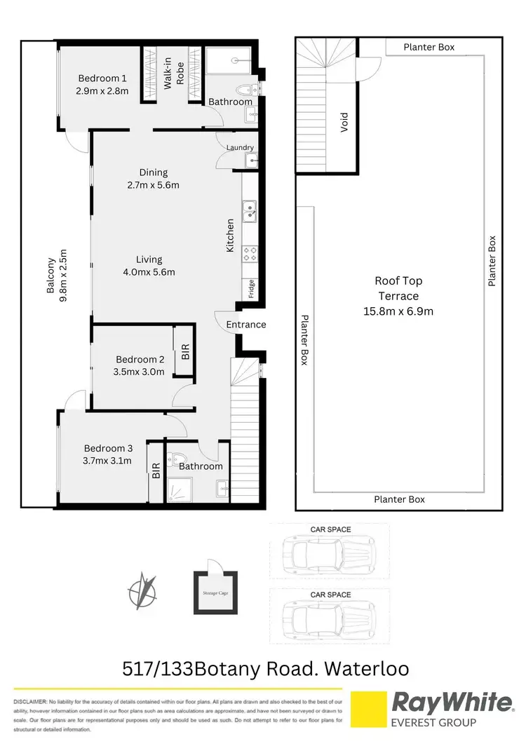 Floorplan of Homely apartment listing, 517/133-141 Botany Road, Waterloo NSW 2017