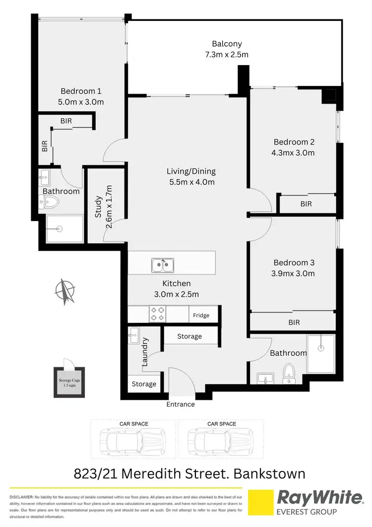 Floorplan of Homely apartment listing, 823/21 Meredith Street, Bankstown NSW 2200