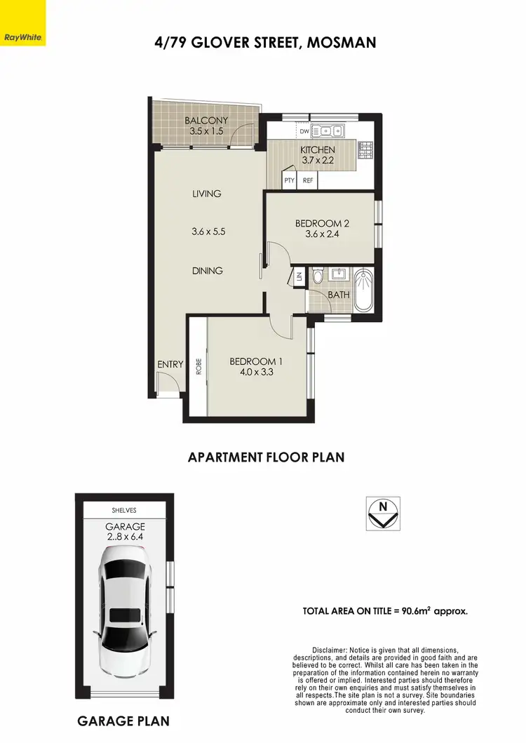 Floorplan of Homely apartment listing, 4/79 Glover Street, Mosman NSW 2088