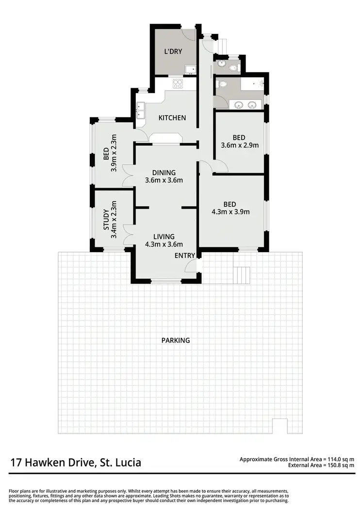 Floorplan of Homely house listing, 17 Hawken Drive, St Lucia QLD 4067