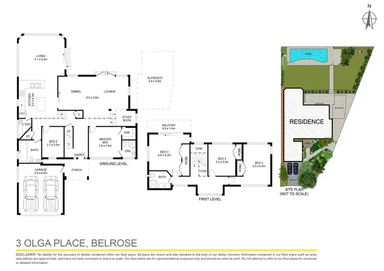 Floorplan of Homely house listing, 3 Olga Place, Belrose NSW 2085