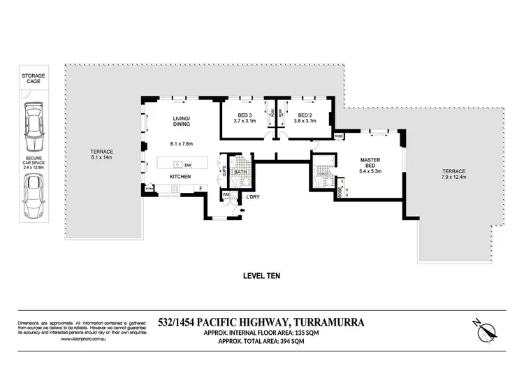 Floorplan of Homely apartment listing, 532/1454 Pacific Highway, Turramurra NSW 2074