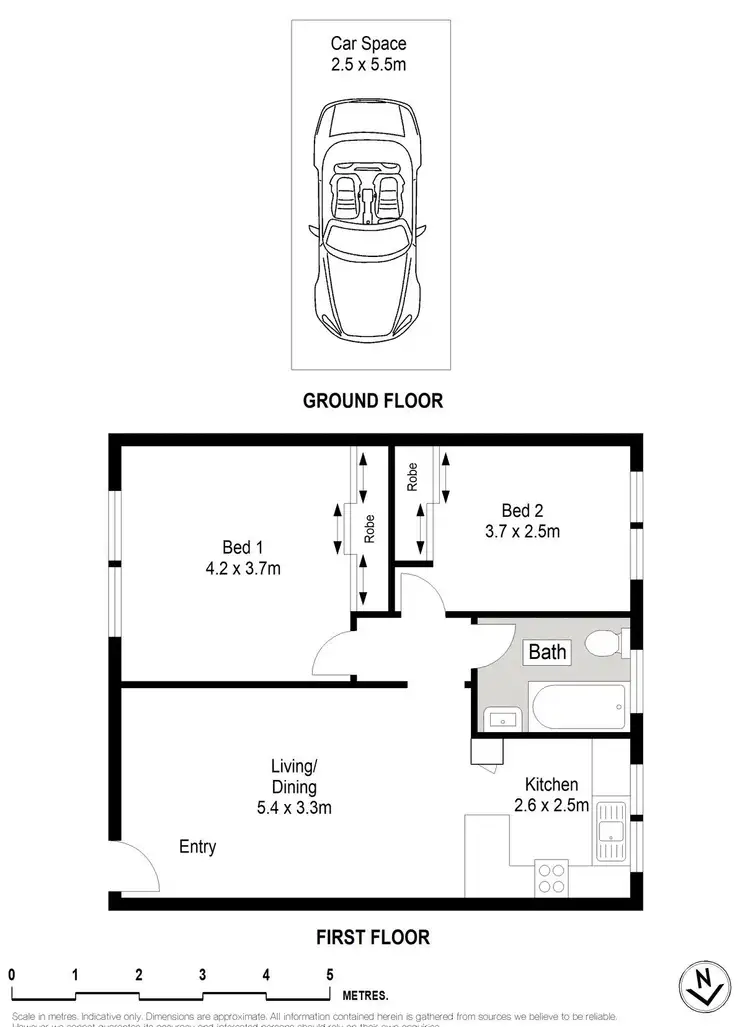 Floorplan of Homely unit listing, 6/13 Burke Road, Cronulla NSW 2230