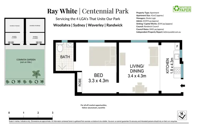Floorplan of Homely apartment listing, 4/1 Thorpe Street, Clovelly NSW 2031