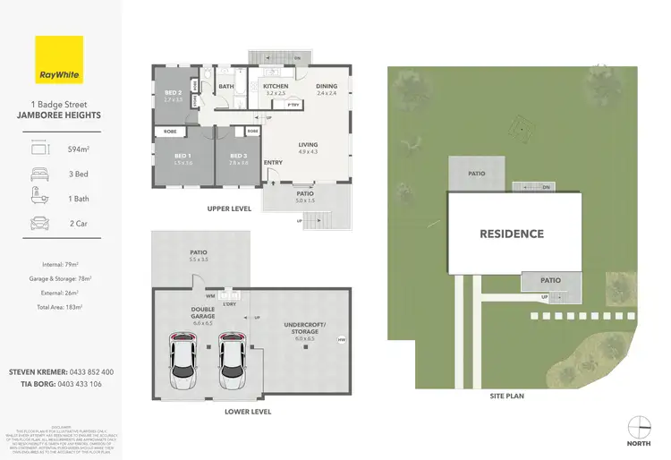 Floorplan of Homely house listing, 1 Badge Street, Jamboree Heights QLD 4074