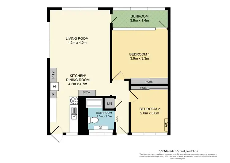 Floorplan of Homely unit listing, 5/9 Meredith Street, Redcliffe QLD 4020
