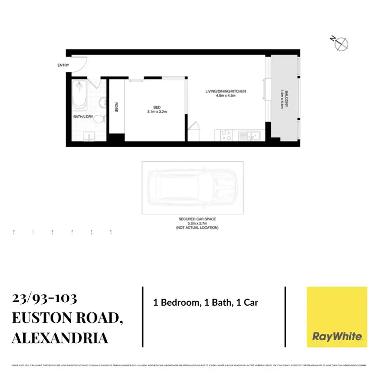 Floorplan of Homely apartment listing, 23/93-103 Euston Road, Alexandria NSW 2015