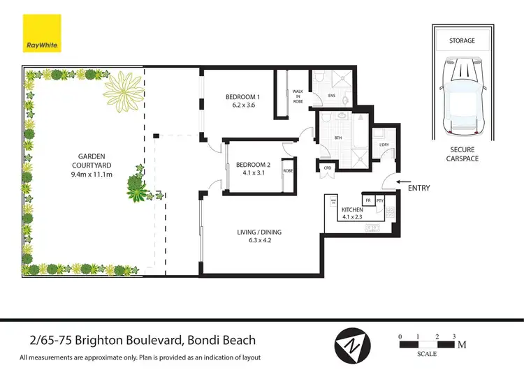 Floorplan of Homely apartment listing, 2/65-75 Brighton Boulevard, Bondi Beach NSW 2026