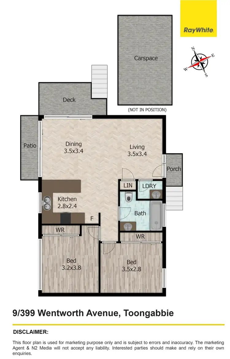 Floorplan of Homely villa listing, 9/399 Wentworth Avenue, Toongabbie NSW 2146
