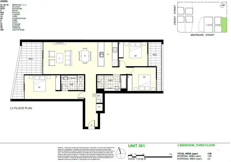 Floorplan of Homely house listing, 17/13-21 Mentmore Avenue, Rosebery NSW 2018